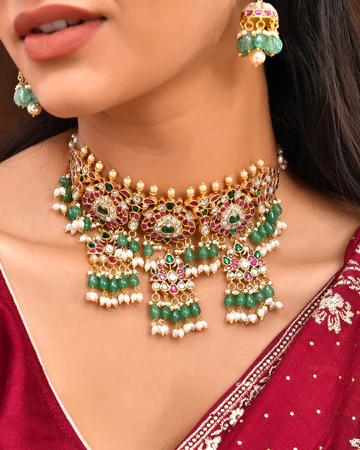 Long Kundan Necklace​ Set